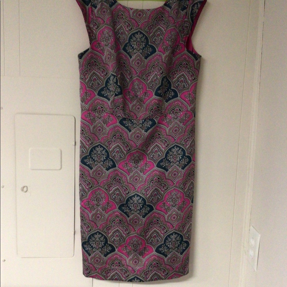 Pink oriental satin dress